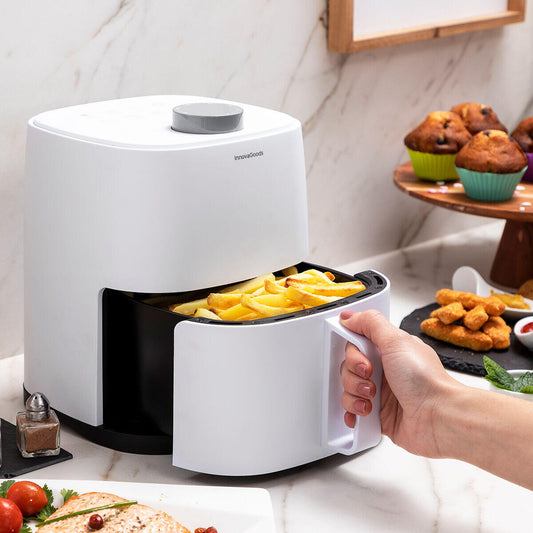 Freidora de Aire Blanca 1200W Compacta 2 L